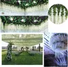 12 pièces glycine fleurs artificielles suspendus guirlande vigne rotin fausse fleur chaîne fleurs en soie pour la maison jardin décoration de mariage 240220