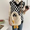 Sacos de noite Inverno Mulheres Pequena Bolsa De Pelúcia Simples Pano Quente Pulso Bonito Bolsa Macia Alta Qualidade Eco Maquiagem Bolsa Bolsas Para Meninas