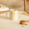أكواب حديثة إبداعية القدح الخزفية شخصية بسيطة على طراز القهوة فنجان القهوة الإفطار كوب الحليب الآيس كريم سعة كبيرة