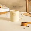 Muggar modern kreativ keramisk mugg personlig enkel stil kaffekopp frukost mjölk koppar glass stor kapacitet vatten