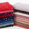 Scarves 10pc lot Viscose Soft Cotton Scarf With Diamond Women's Plain Pearls Hijab Female Shawl Wrap Muslim Hijabs251e