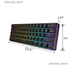 Tangentbord Skyloong GK61 61 Keys Gaming Mechanical Tangentboard USB WIRED RGB Backbelyst spelare för Desktop Tablet Laptop SK61 Drop Delivery Co otfwo