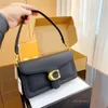 Hot Sale Womens Man Tabby Designer Bag Messenger Bags Tote Handbag Real Leather Baguette Shoulder Bag Mirror Quality Square Crossbody Fashion