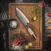 Couteaux de cuisine Grandsharp 5.5 pouces couteau de cuisine japonais Bunka 67 couches couteaux de chef en acier damas coupe-fruits viande légumes outils de cuisine Q240226