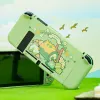 Custodie Funda Custodia protettiva per Nintendo Switch Kawaii Cute Frog Green Custodia morbida protettiva agganciabile per controller Switch Controller JoyCon