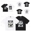 T-shirt de marque violette Men Designer T-shirt Woman Vintage Doodle Print Tops Outdoors Street Hip Hop T-shirt Lady Couples de haute qualité Sleeve 40PL 40PL