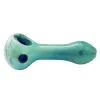 Glass handmade pipe length 114mm handicraft grass tobacco pipe portable heat resistant pipes smoking accessories ZZ