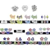 10 pièces de breloques coulissantes en strass cristal de 8MM, adaptées au bracelet de 8mm, ceinture, collier pour animaux de compagnie, 5 styles au choix, LSSC13-405194Y