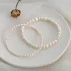 Anklets Hot Sale Baroque Natural Anklet Freshwater Pearl Elasticity Chain 여성을위한 Anklet Beach Jewelry 여성 선물