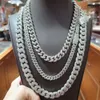 Pass Diamond Tester Bling Hip Hop Jewelry 925 Sterling Silver Vvs Moissanite Iced Out Miami Cuban Link Chain for Men