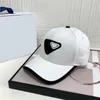 Luxury triangle baseball cap black white mens hat embroidery fashion leisure woman cappelli anti sunburn hiphop classic designer trucker hat size PJ083 B4