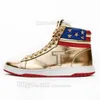 T Trump Basquete Sapatos Casuais The Never Surrender High-Tops Designer 1 TS Gold Personalizado Homens Sapatilhas Ao Ar Livre Conforto Esporte Na Moda Lace-up Ao Ar Livre Com Caixa Grande Tamanho US 13