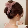 Fermagli per capelli Barrettes Fermagli per capelli Coreano Grande Tle Artiglio per le donne Elegante femminile Treccia Forcine Accessori Regalo Copricapo 2024 Goccia Otegi