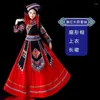 Stage Wear 2024 Chinese Traditionele Etnische Minderheden Stijl Kostuum Set Vrouwelijke Miao Zu Rok Dansvoorstelling