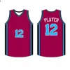 Camicie da uomo in jersey da basket Camicia sportiva nera bianca blu Hot20240335