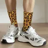 Chaussettes pour hommes motif à pois guépard adulte unisexe hommes femmes