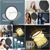 携帯電話の写真アクセサリー10 26cm led led selfie ring light p ographyビデオリングライトスタンド三脚フィル薄暗いランプ