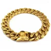 Abbigliamento per cani Collare in metallo grande in acciaio inossidabile da 32 mm Arabesque Cast Chain Bully Accessori per animali domestici