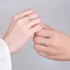 Кольца Trumium из чистого стерлингового серебра 999 пробы, кольца для пар, толстые кольца для женщин и мужчин, свадебные и помолвочные ювелирные изделия, бесплатная гравировка