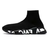 2024 Speeds 2.0 1.0 V2 Shoes Platform Sneaker Men Women Designer Tripler Paris Socks Boots Black White Blue Light Sliver Ruby Graffiti Vintage Beige Trainers Sneaker