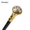 Golden Freemasonry Freemasons Cl Totem Relief Walking Cane Fashion Walking Stick Gentleman Crosier Knob Walking Stick 93cm