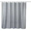 Curtain Curtains With Hooks - Linen Textured Waterproof 10 Easy-slide Gray Size 72 X Short For Windows Bla