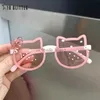 Sonnenbrillen Rahmen Sommer Kinder süße Kitty Sonnenbrille Acrylbogen Out