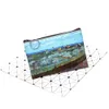 Mini Vintage Oil Painting Coin Purse Girls New Fashion Printed Canvas WomenS Wallet Portable Money Coin Purse Pocket Bag