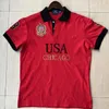 USA Summer City Polos Shirt European and American Men's Short Sleeve Casual Embroidery Pure Cotton Large Fashion S-3XL