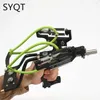 Jakt Slingshots 4-färg Metal Laser Slingshot Hunting Fishing Professional Slingshot Outdoor Hunting Shooting Sports kraftfull båge och pil YQ240226