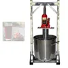 12L Home Manual Hydraulic Fruit Squeezer Mała winogronowa Mulberry Mulberry Presser Sokerierka ze stali nierdzewnej maszyna prasowa