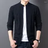 Men's Sweaters Men Sheep Wool Coat 2024 Autumn Winter Knitted Jacket Pure Man Zippers Cardigans