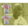 Alfonso Soriano 74 Hiroshima Carp Baseball Jersey Grey Stitched