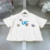Marken-Baby-T-Shirt-Set, gesticktes Dinosauriermuster, Kinder-Trainingsanzüge, Größe 90–160 cm, Sommer, kurze Ärmel und Shorts, 24. Februar 2020
