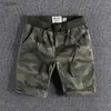 Mäns shorts 2021 Summer American Fashion Mens Loose and Bekväm kamouflageshorts Street Sports Wear Jogging Trouser 61 240226