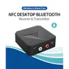 2-w-1 nadajnik NFC 3.5aux odbiornik głośników samochodowych RCA Bluetooth Call