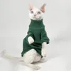 Sfynix Ubrania na kot jesień zima Devon Ubrania z kapturem bawełniana bluza Sphynx Cat Costum