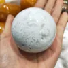 Dekorativa figurer 1st Natural White Agate Crystal Ball Carnelian Quartz Sphere Orb Gem Stone Healing For Home Decoration