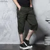 Herr shorts last shorts män sommar streetwear mens bomull shorts sommar övergripande militära korta byxor plus storlek 5xl män Bermuda Masculina 240226