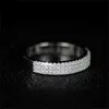 Bandringar 14k platinamycken naturliga diamant smycken konstig ädelring kvinnlig anillos de bröllop 14k guld anillos mujer ring j240226
