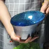 Bowls Glass Bevel Bowl Salad Fruit Tray Household High Appearance Level Foreign Color Simple Living Room Desktop Trash Can