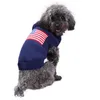 Hundebekleidung Amerikanische Flagge Haustierkostüm Winter Warmer Pullover Mode Weihnachtskleidung für Welpen Größe XXS Drop Lieferung Otgub