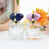 5pcslot 30ML Transparent Perfume Bottles Portable Spray Glass Bottle With Sapphire Cap Cosmetic Container Travel Atomizer 240220