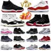 Fast delivery Jumpman 11s Basketball Shoes Cherry 11 Men Women Gratitude Bred Velvet Cool Grey Midnight Navy Cement Grey trainers sports sneakers