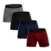 Mutande 4 Pz Boxer Uomo Intimo Uomo Bokserki Cotone Lungo Cueca Masculina Pantaloncini Para Hombre Homme