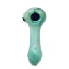 Glass handmade pipe length 114mm handicraft grass tobacco pipe portable heat resistant pipes smoking accessories ZZ