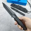 BM Nimravus140BK Vast mes Tanto Plain Blade Aluminium handgrepen Combat Militaire Rechte messen Tactische zelfverdediging Jacht Campingmessen