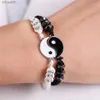 Beaded New Trendy Crystal Star Pearl Beaded Bracelet for Women Sweet Korean 2 Layers Aesthetic Charm Bracelets Y2K Jewelry Party Gifts YQ240226