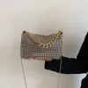 Borsa a tracolla con strass Borse sotto le ascelle con diamanti Borsa a tracolla con diamanti eleganti Borsa a tracolla da donna elegante Borsa a tracolla di design di lusso