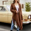 Dames Gebreide Dames Trendy Kwastje Asymmetrisch Elegant Chic Gebreid Vest 2024 Herfst Winter Vrouwelijke V-hals Lange mouw Losse trui